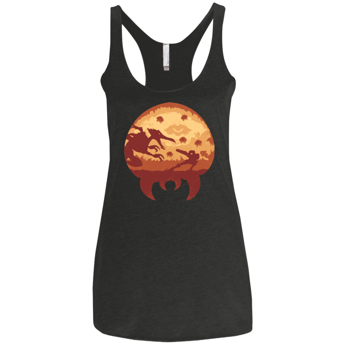 T-Shirts Vintage Black / X-Small Escape from Zebes Women's Triblend Racerback Tank