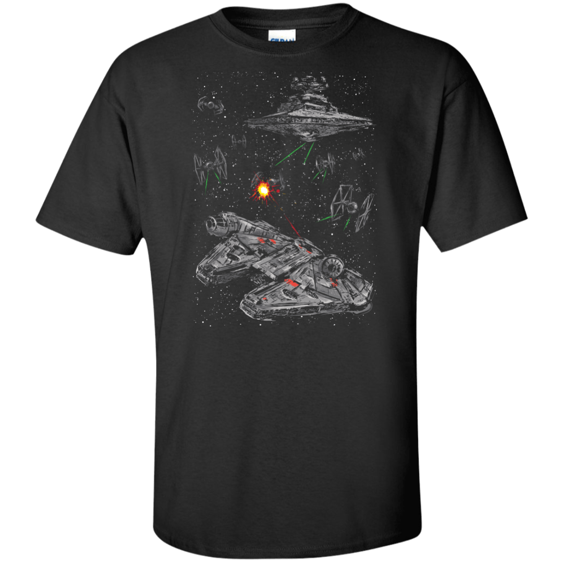 T-Shirts Black / XLT Escape the Imperial Navy Tall T-Shirt