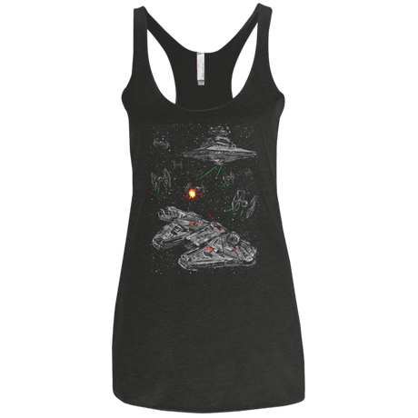 T-Shirts Vintage Black / X-Small Escape the Imperial Navy Women's Triblend Racerback Tank