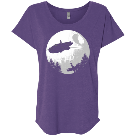 T-Shirts Purple Rush / X-Small ET Parody Triblend Dolman Sleeve
