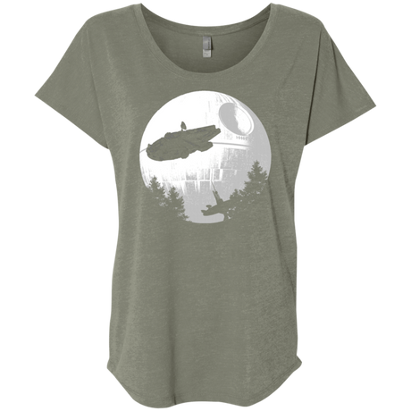 T-Shirts Venetian Grey / X-Small ET Parody Triblend Dolman Sleeve