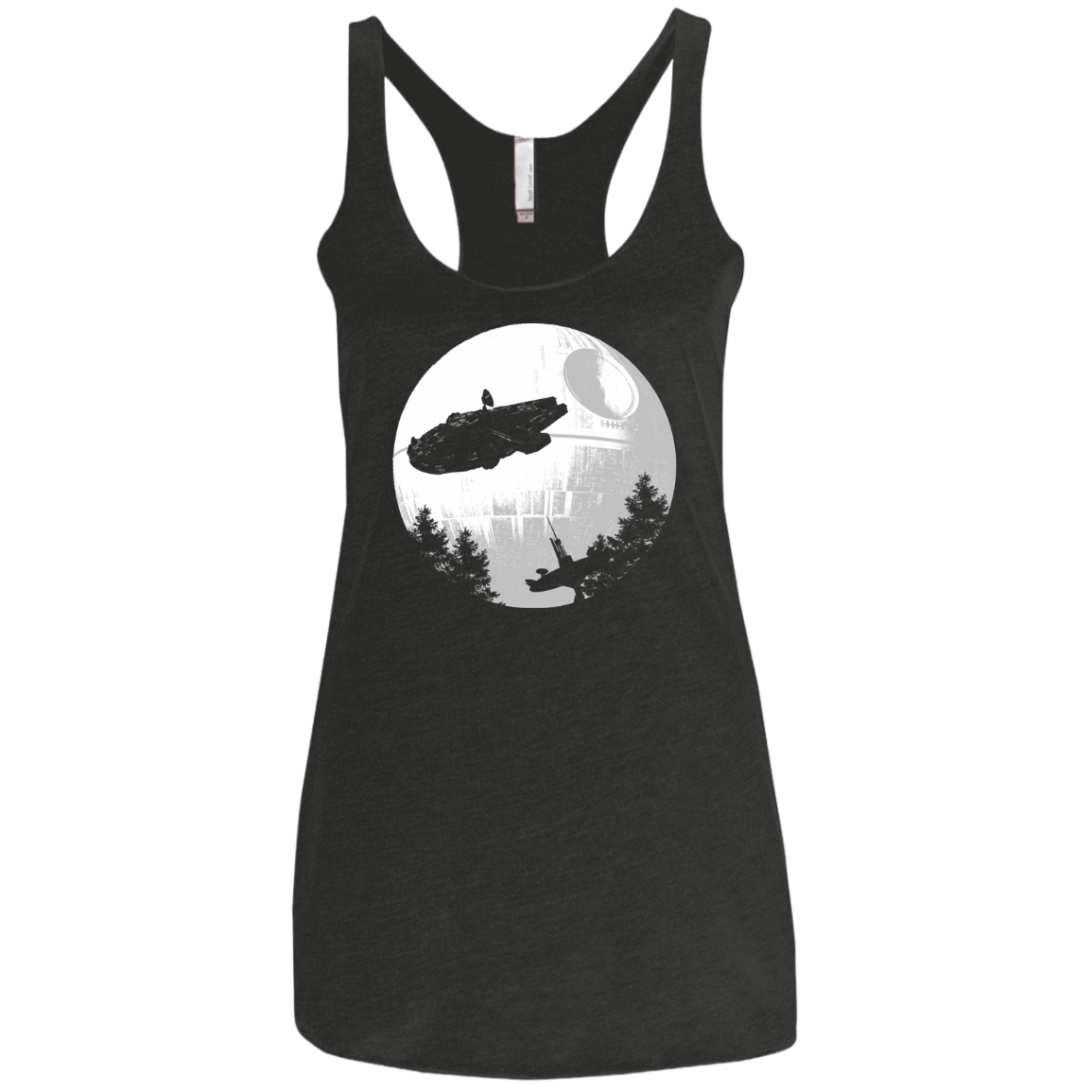T-Shirts Vintage Black / X-Small ET Parody Women's Triblend Racerback Tank