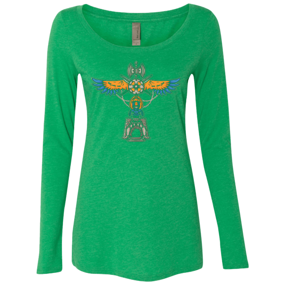 T-Shirts Envy / Small ETERNIA TOTEM Women's Triblend Long Sleeve Shirt