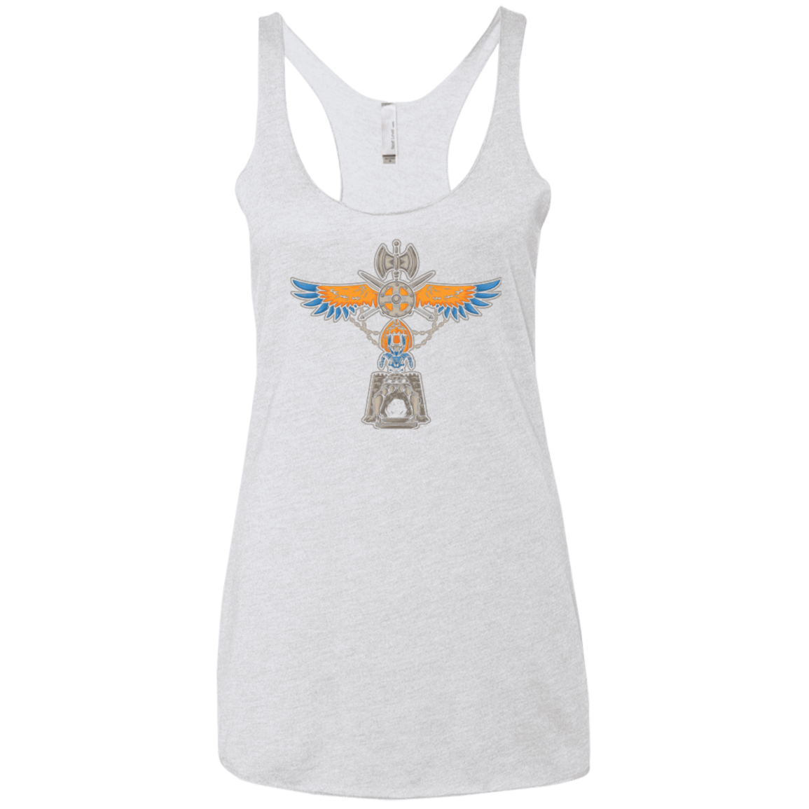 T-Shirts Heather White / X-Small ETERNIA TOTEM Women's Triblend Racerback Tank