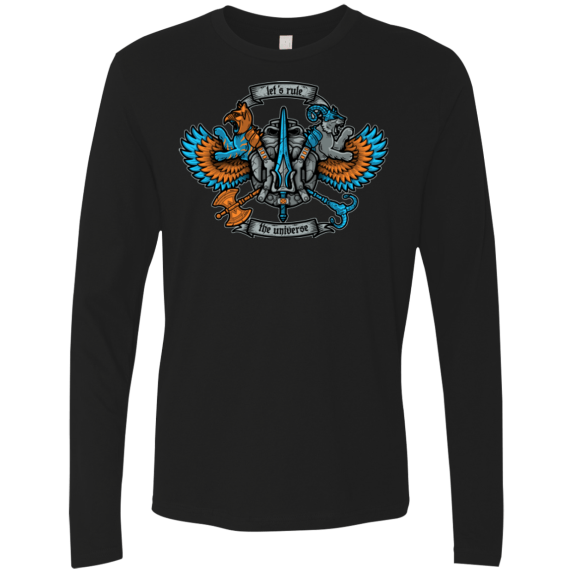 T-Shirts Black / Small ETERNIAS CREST Men's Premium Long Sleeve