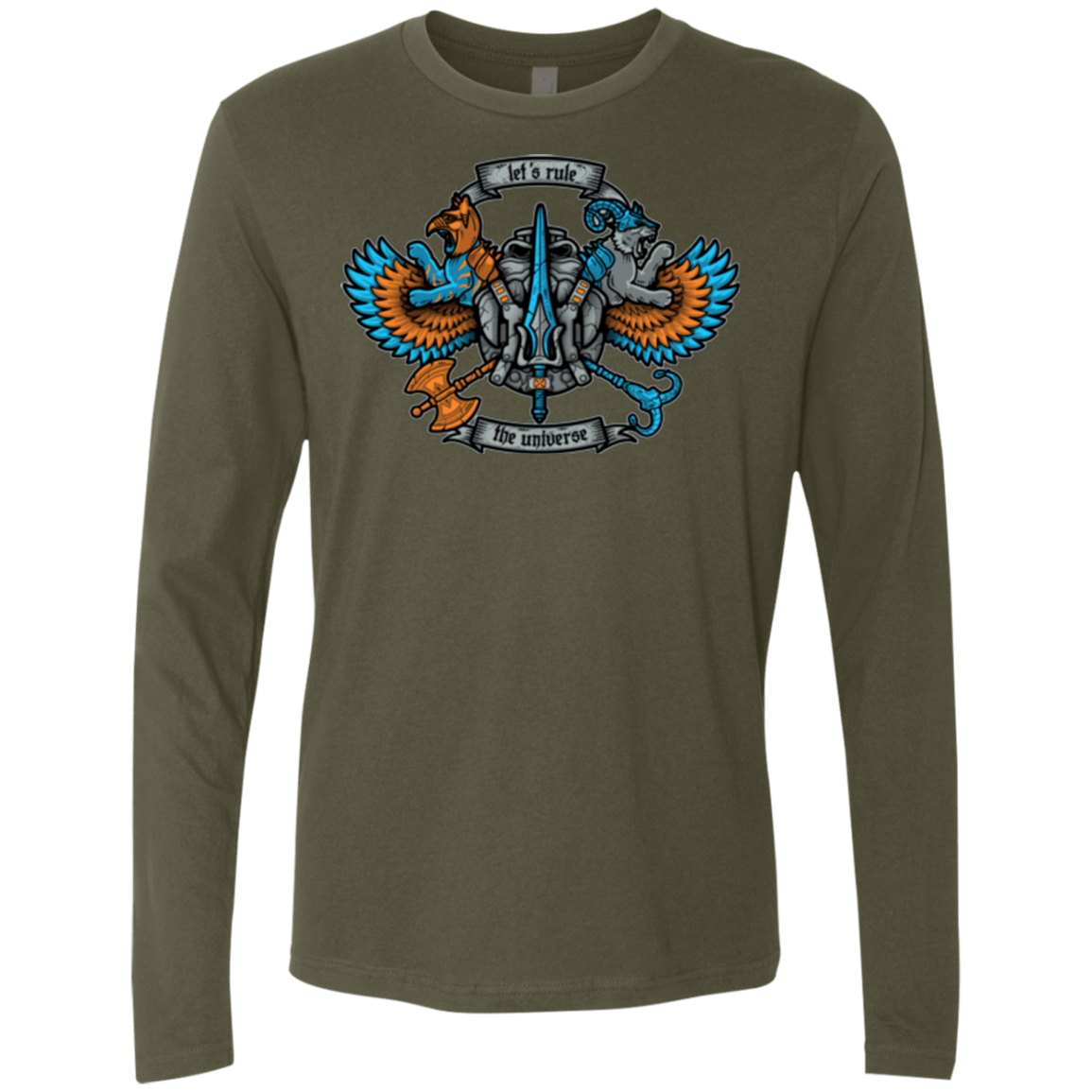T-Shirts Military Green / Small ETERNIAS CREST Men's Premium Long Sleeve