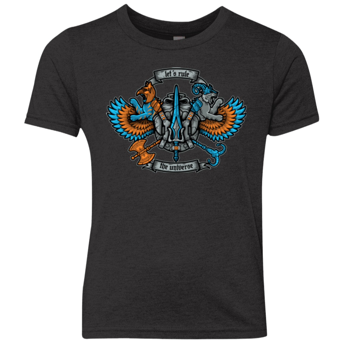 T-Shirts Vintage Black / YXS ETERNIAS CREST Youth Triblend T-Shirt