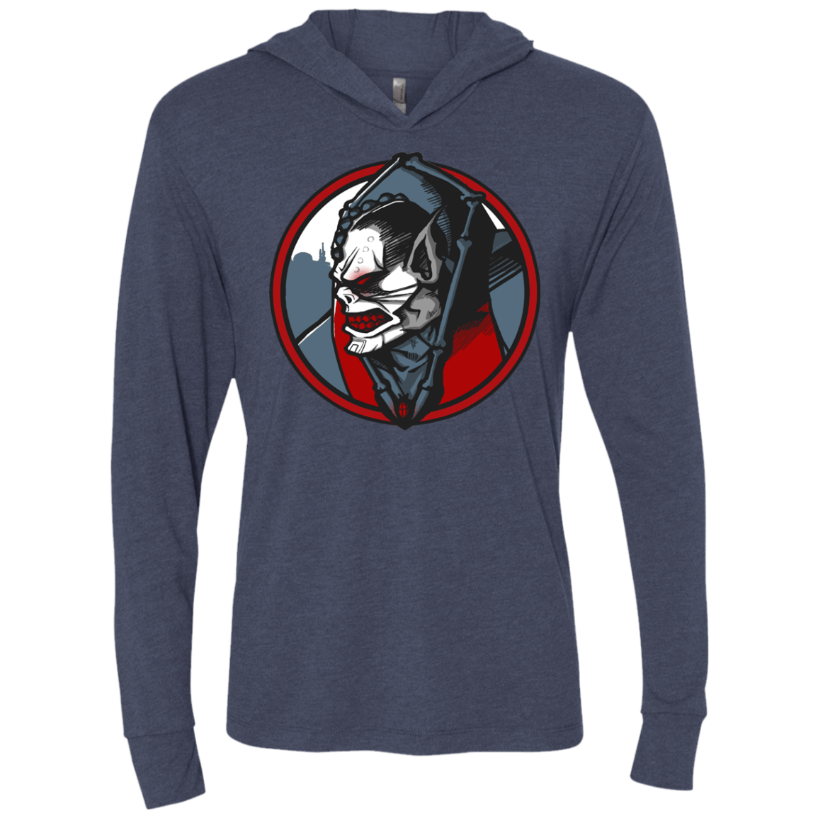 T-Shirts Vintage Navy / X-Small Eternias Worst Triblend Long Sleeve Hoodie Tee