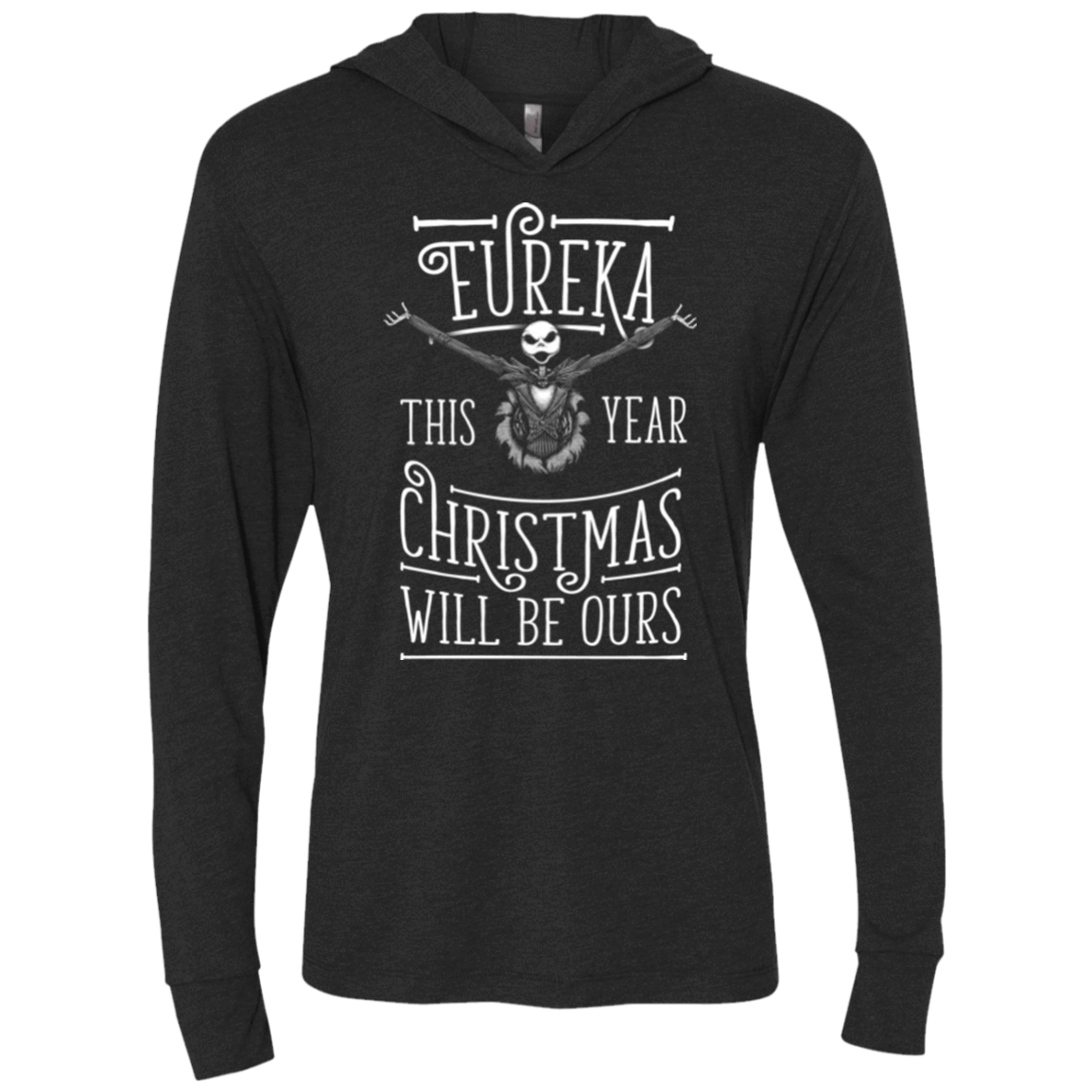 T-Shirts Vintage Black / X-Small Eureka Triblend Long Sleeve Hoodie Tee