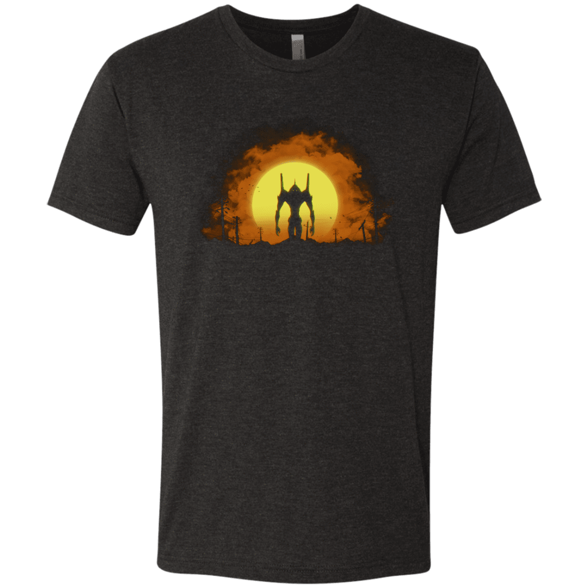 T-Shirts Vintage Black / Small Evangelion Men's Triblend T-Shirt