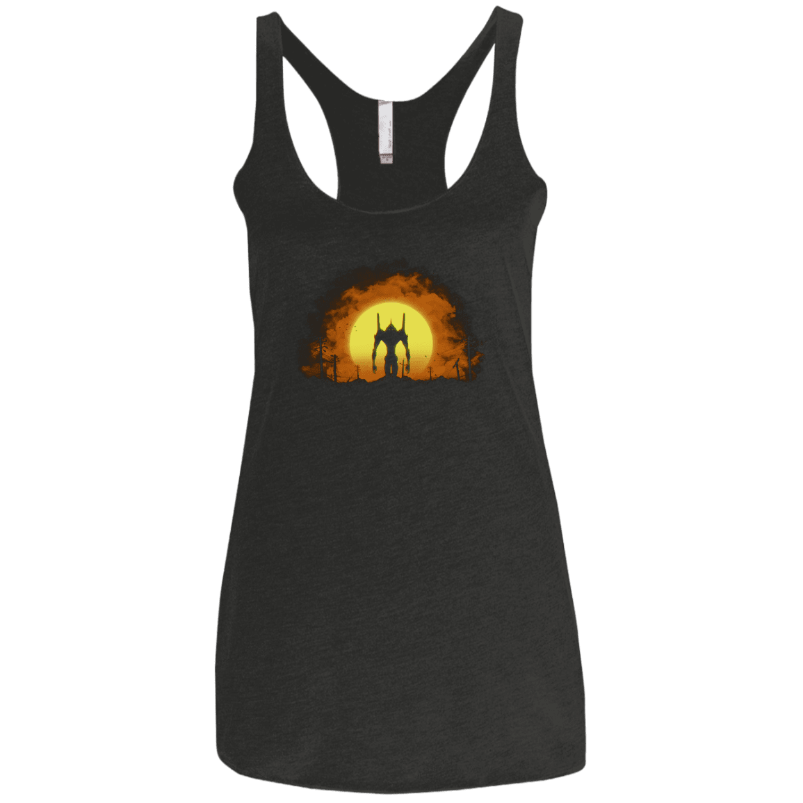 T-Shirts Vintage Black / X-Small Evangelion Women's Triblend Racerback Tank