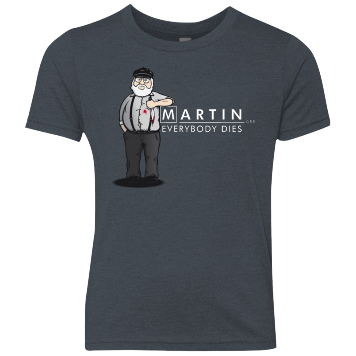 T-Shirts Vintage Navy / YXS Everybody Dies Youth Triblend T-Shirt