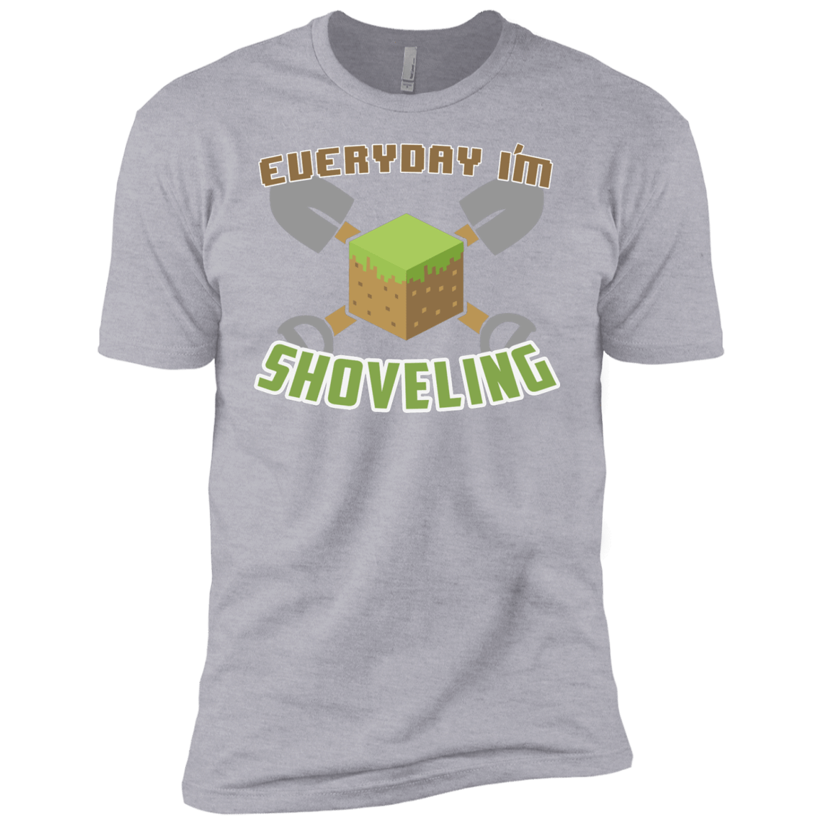 T-Shirts Heather Grey / YXS Everyday Shoveling Boys Premium T-Shirt