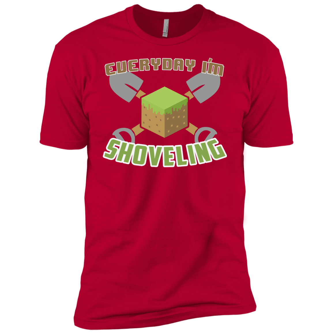 T-Shirts Red / YXS Everyday Shoveling Boys Premium T-Shirt