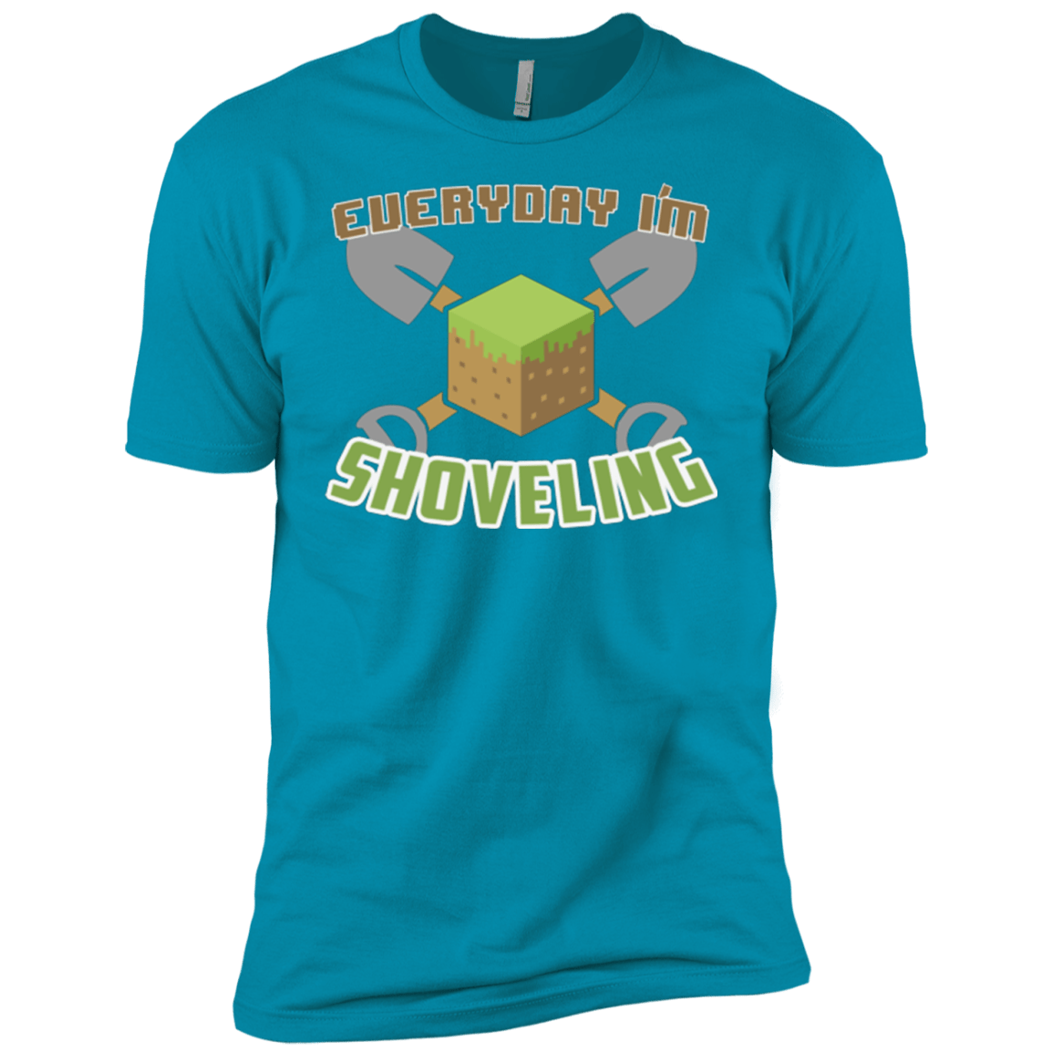 T-Shirts Turquoise / YXS Everyday Shoveling Boys Premium T-Shirt