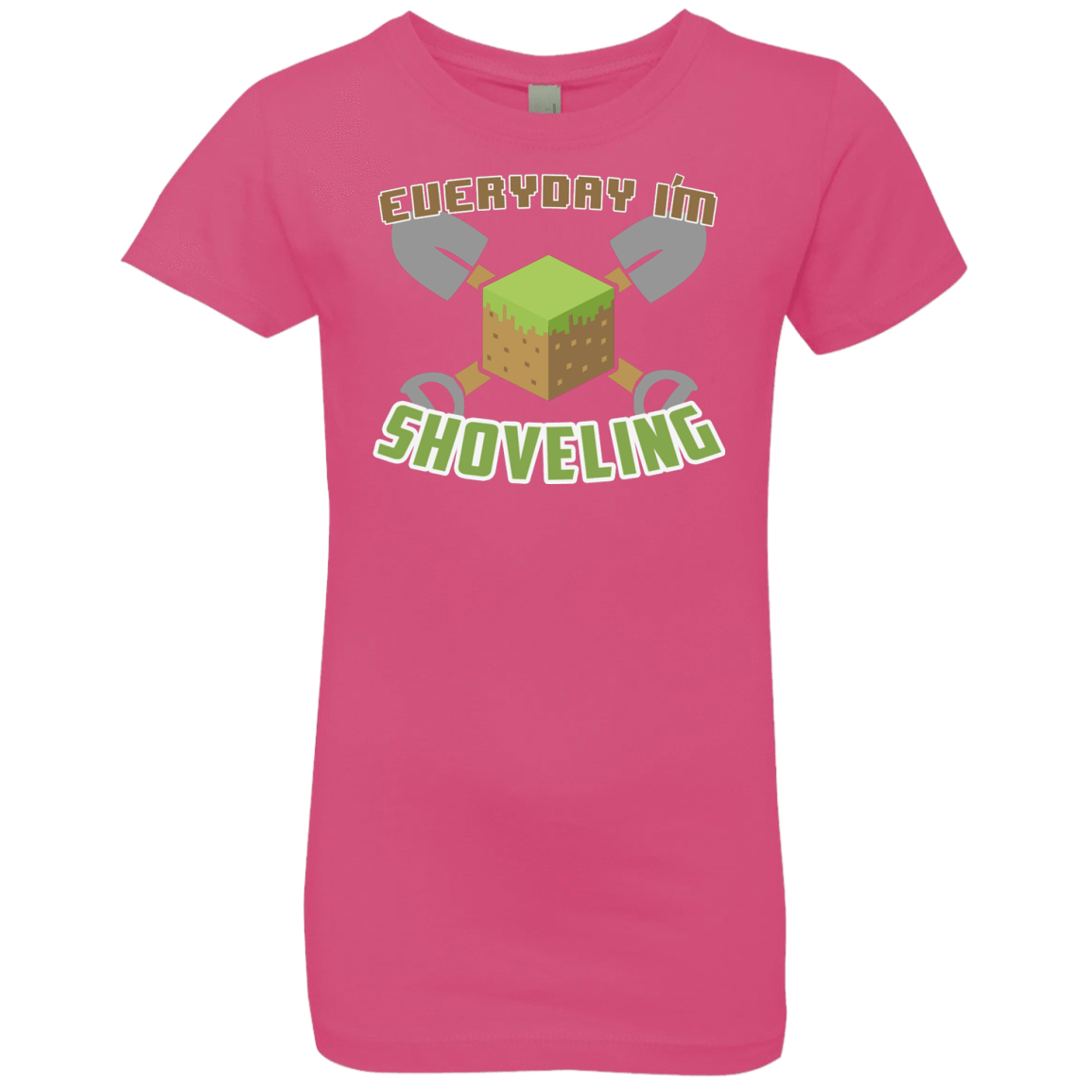 T-Shirts Hot Pink / YXS Everyday Shoveling Girls Premium T-Shirt