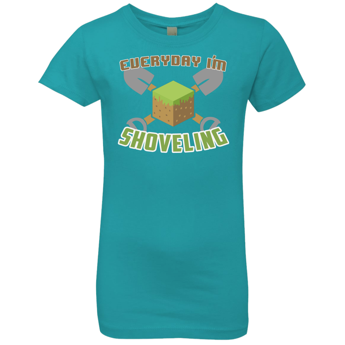T-Shirts Tahiti Blue / YXS Everyday Shoveling Girls Premium T-Shirt
