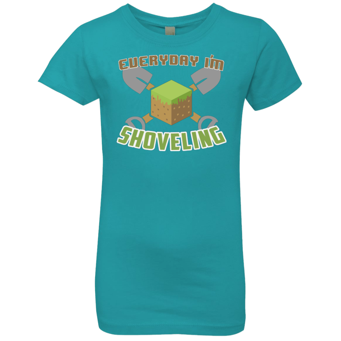 T-Shirts Tahiti Blue / YXS Everyday Shoveling Girls Premium T-Shirt
