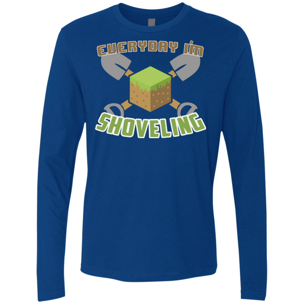 T-Shirts Royal / Small Everyday Shoveling Men's Premium Long Sleeve