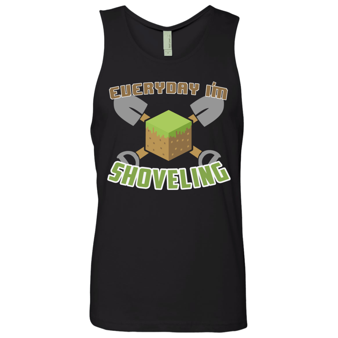 T-Shirts Black / Small Everyday Shoveling Men's Premium Tank Top