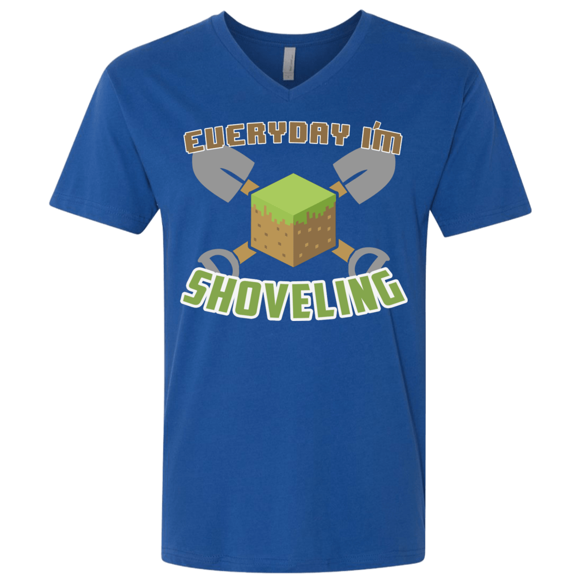T-Shirts Royal / X-Small Everyday Shoveling Men's Premium V-Neck