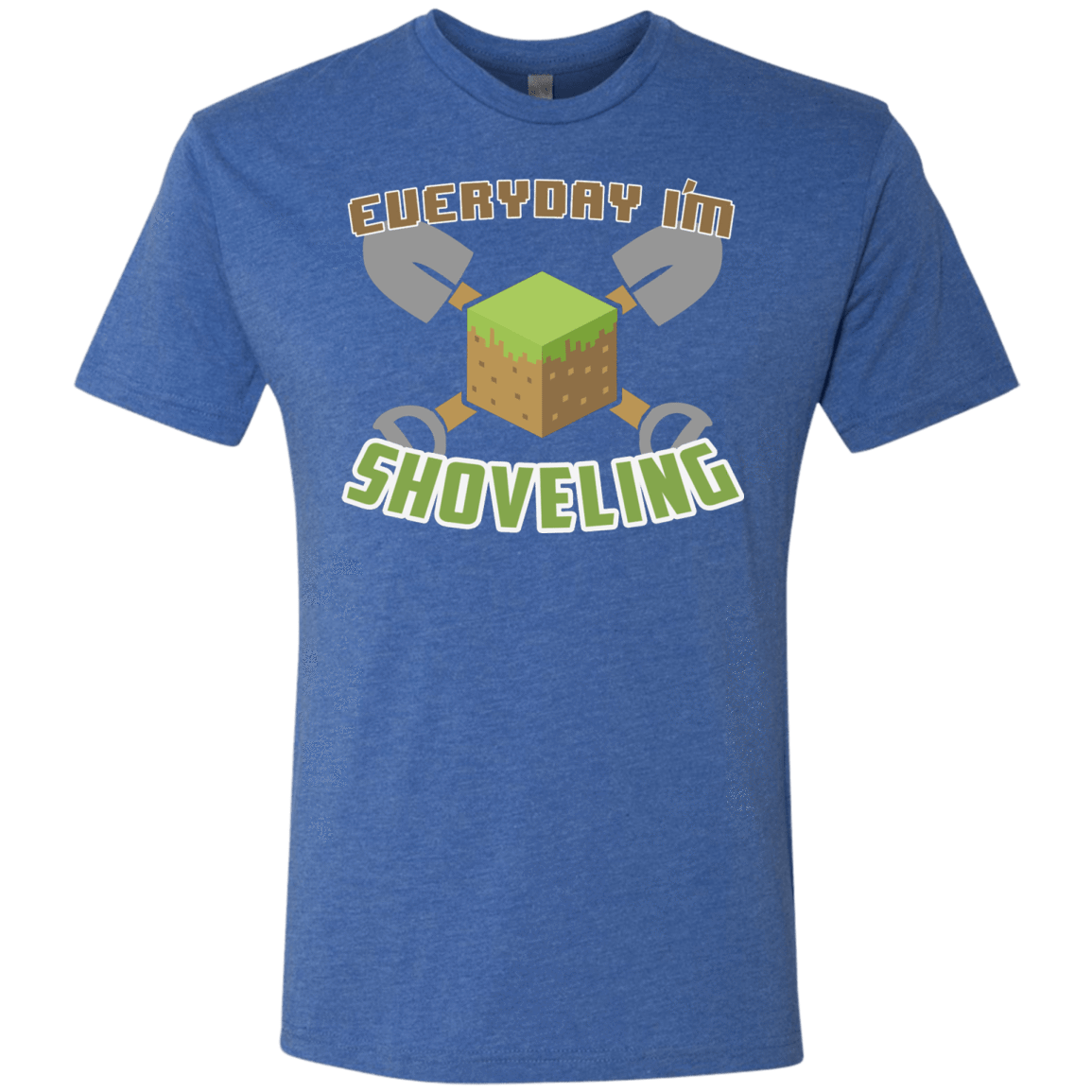 T-Shirts Vintage Royal / Small Everyday Shoveling Men's Triblend T-Shirt