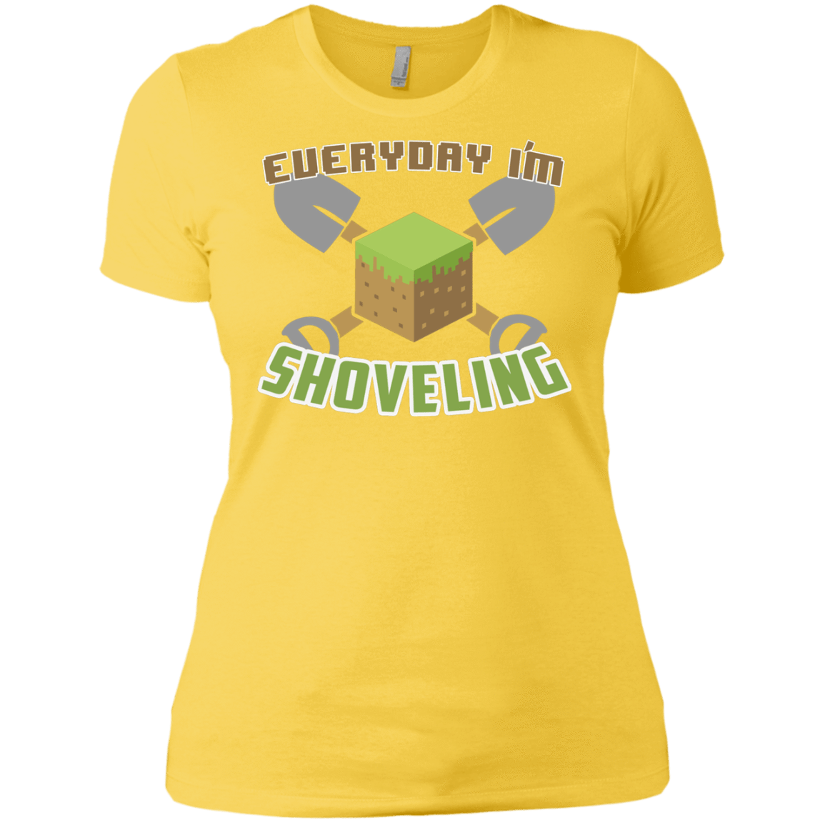 T-Shirts Vibrant Yellow / X-Small Everyday Shoveling Women's Premium T-Shirt