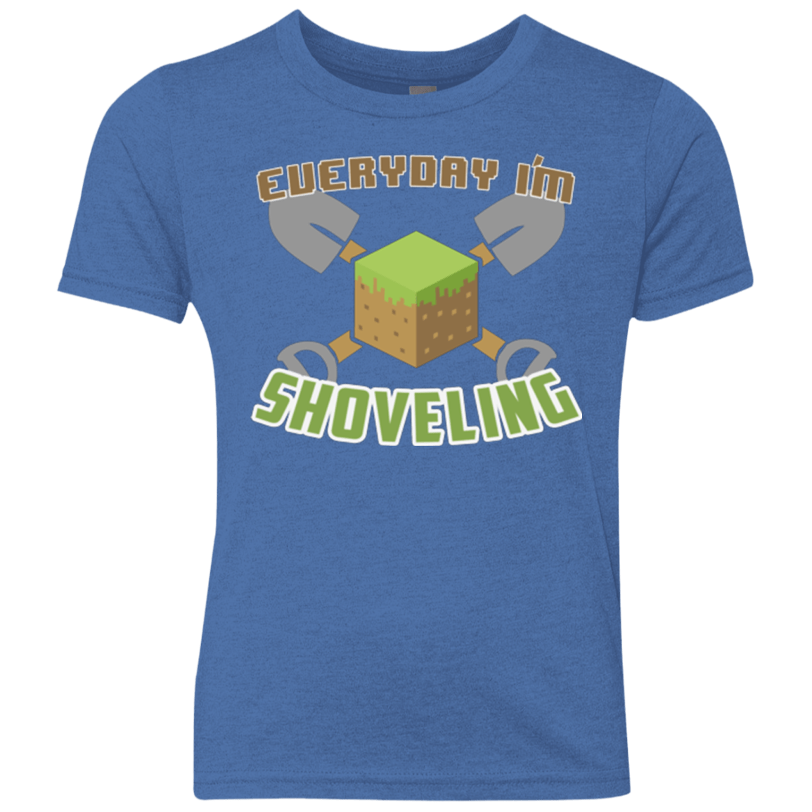 T-Shirts Vintage Royal / YXS Everyday Shoveling Youth Triblend T-Shirt