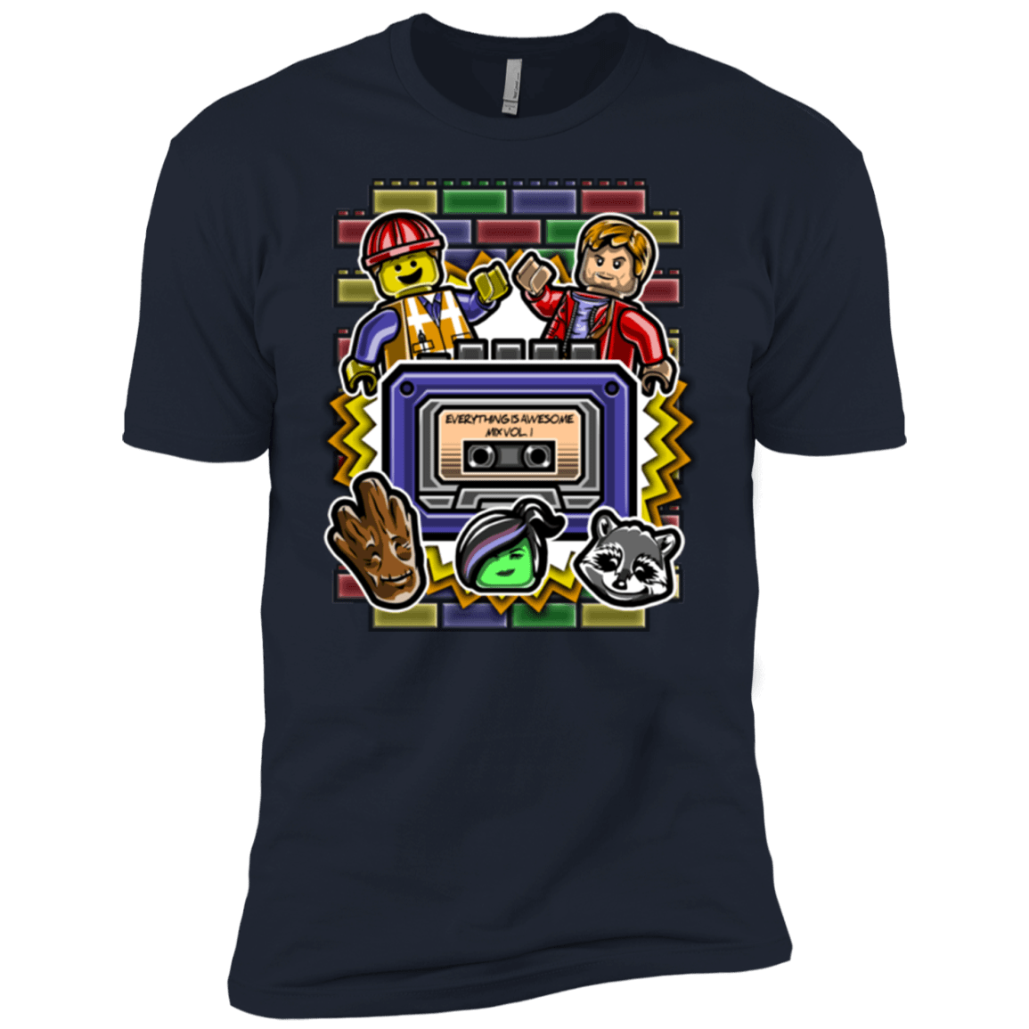 T-Shirts Midnight Navy / YXS Everything is awesome mix Boys Premium T-Shirt