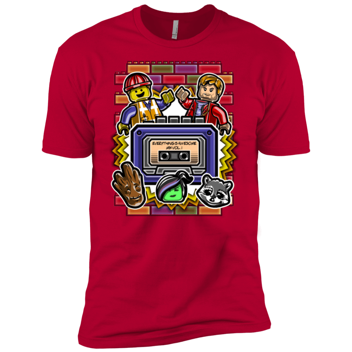 T-Shirts Red / YXS Everything is awesome mix Boys Premium T-Shirt