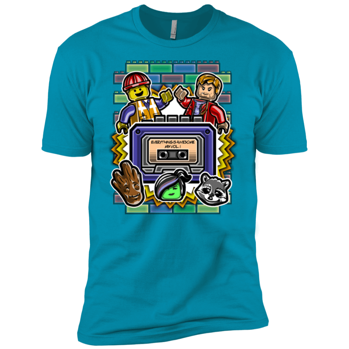 T-Shirts Turquoise / YXS Everything is awesome mix Boys Premium T-Shirt