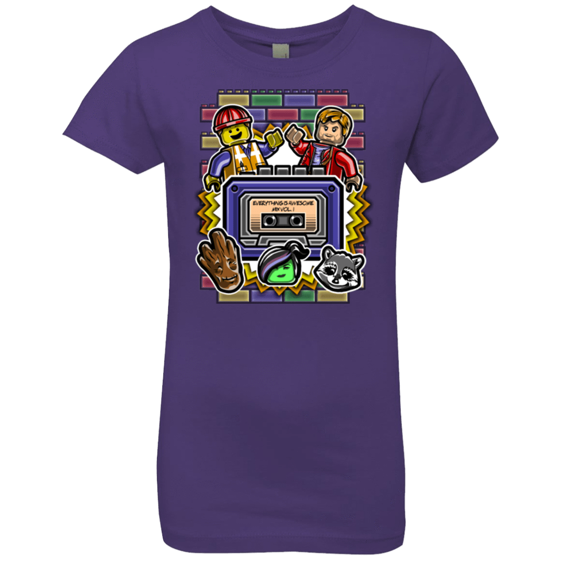 T-Shirts Purple Rush / YXS Everything is awesome mix Girls Premium T-Shirt