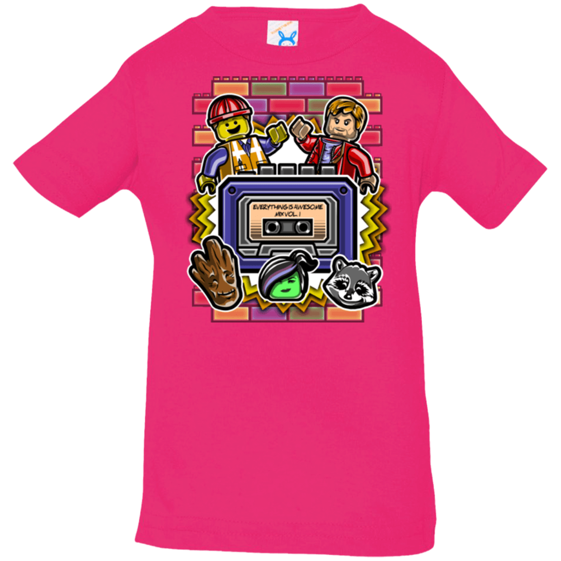 T-Shirts Hot Pink / 6 Months Everything is awesome mix Infant PremiumT-Shirt