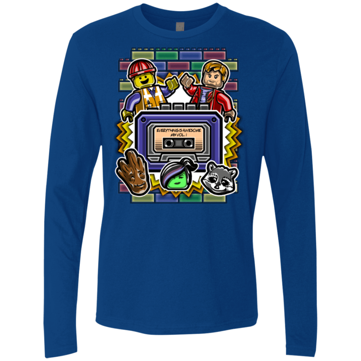 T-Shirts Royal / Small Everything is awesome mix Men's Premium Long Sleeve