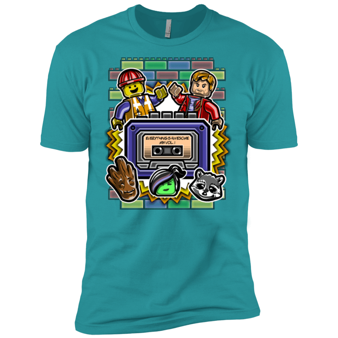 T-Shirts Tahiti Blue / X-Small Everything is awesome mix Men's Premium T-Shirt