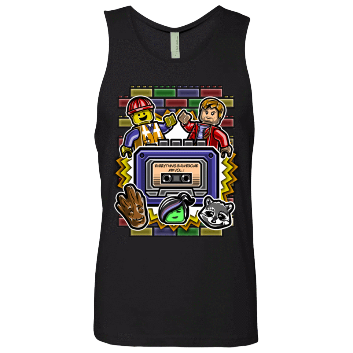 T-Shirts Black / Small Everything is awesome mix Men's Premium Tank Top