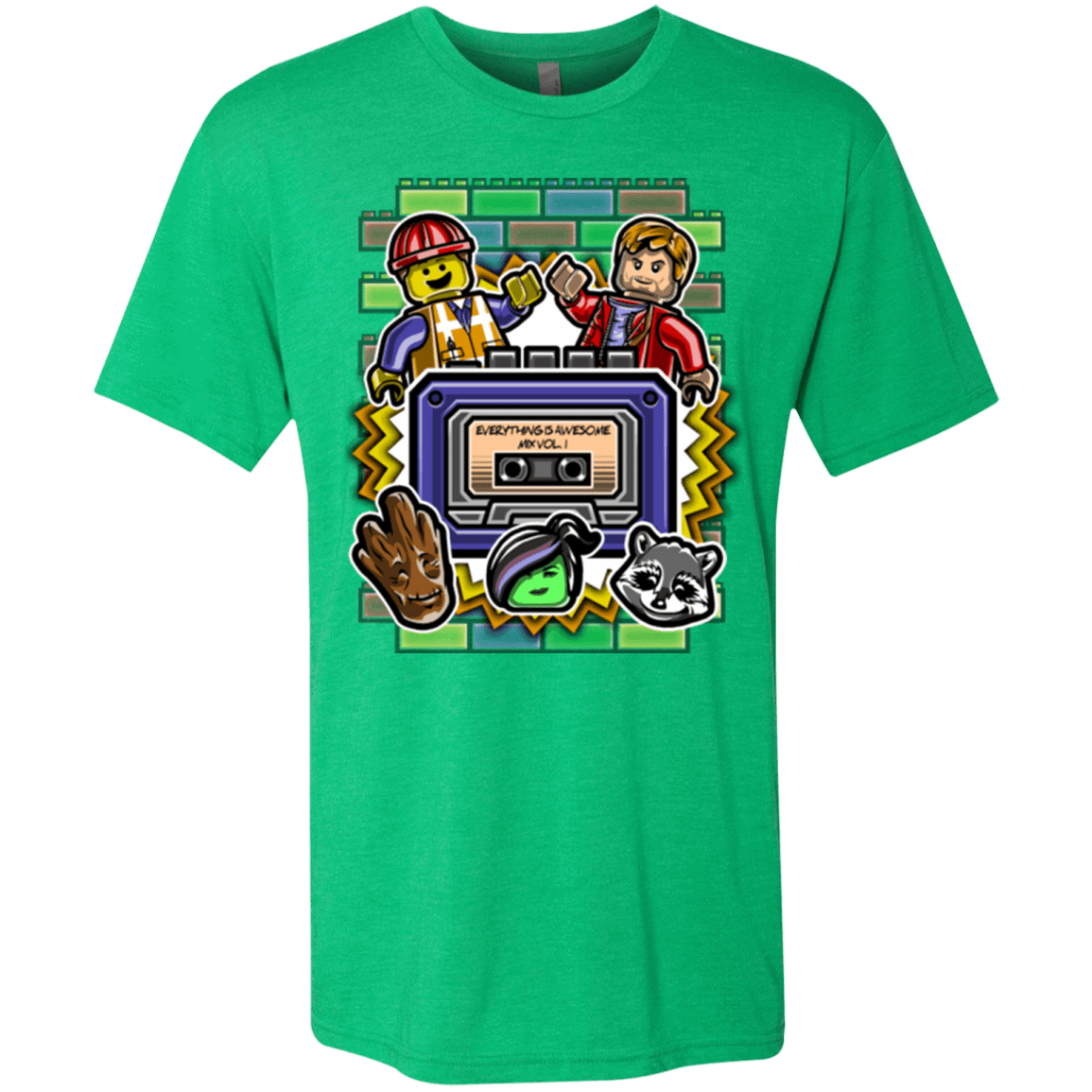 T-Shirts Envy / Small Everything is awesome mix Men's Triblend T-Shirt