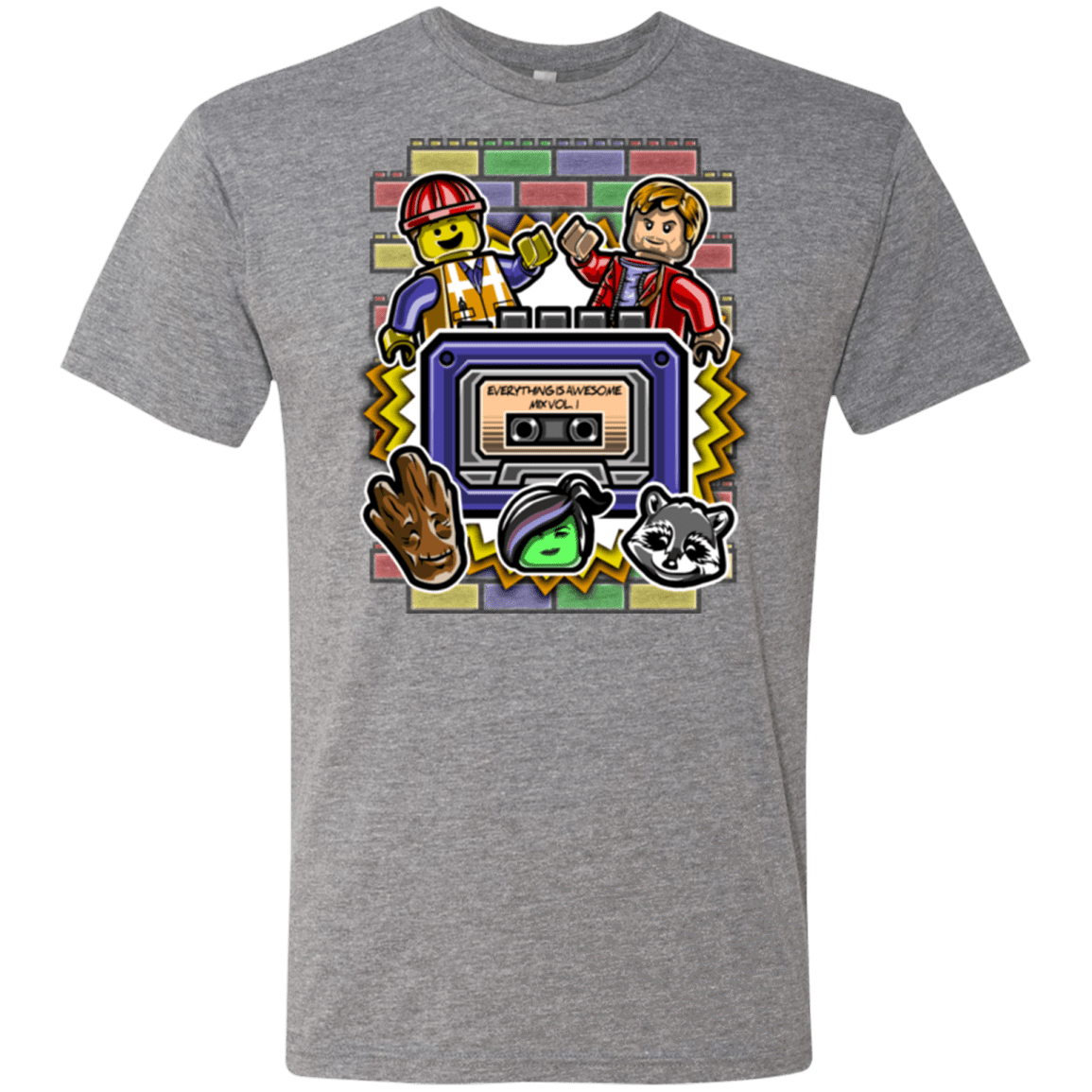 T-Shirts Premium Heather / Small Everything is awesome mix Men's Triblend T-Shirt
