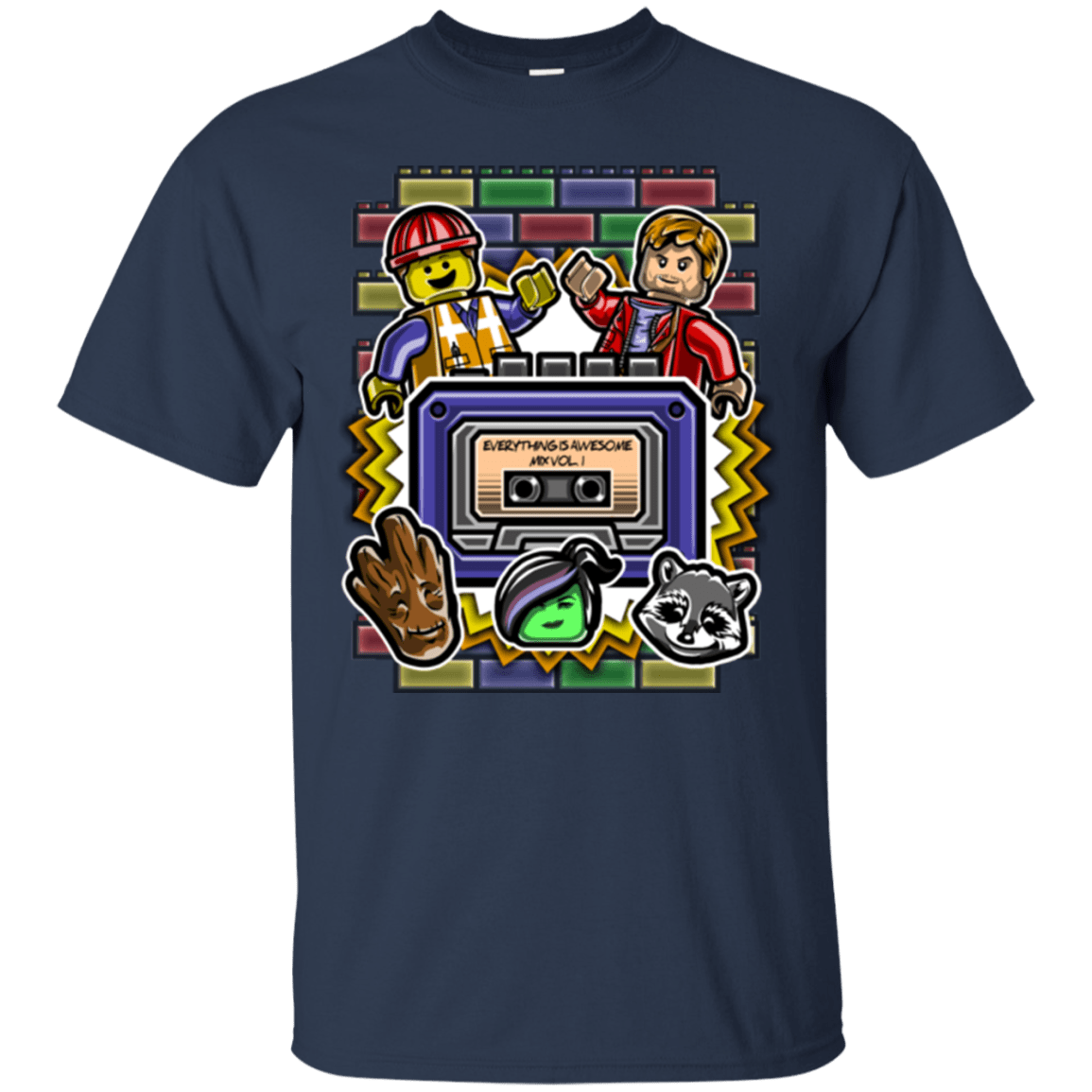 T-Shirts Navy / Small Everything is awesome mix T-Shirt