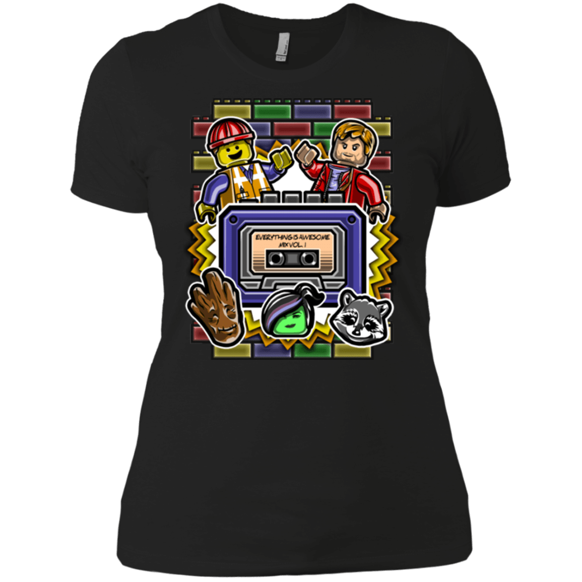 T-Shirts Black / X-Small Everything is awesome mix Women's Premium T-Shirt