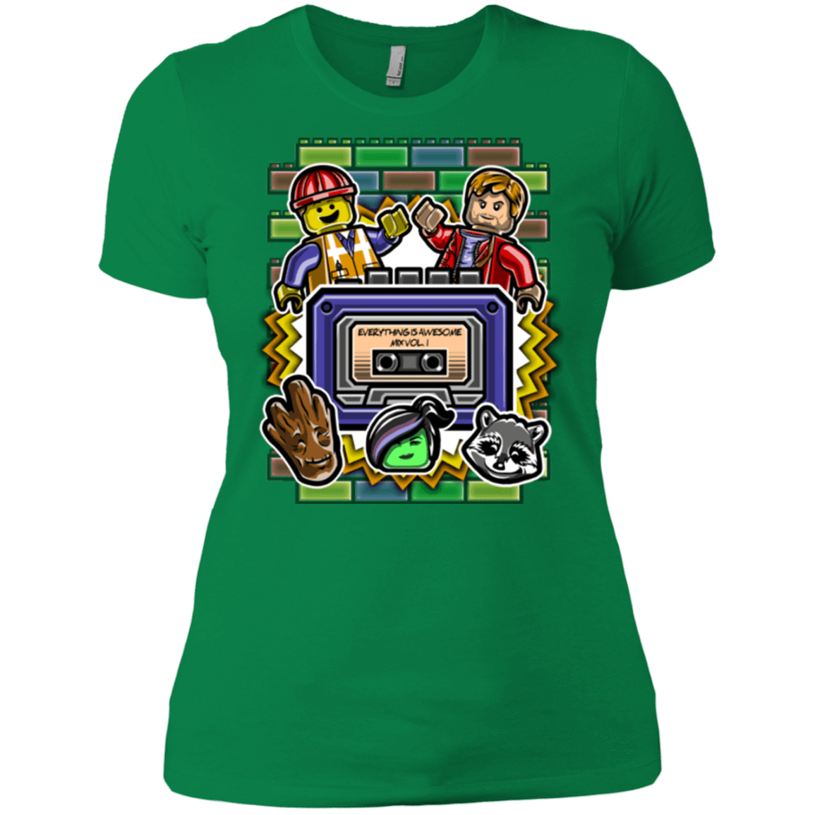 T-Shirts Kelly Green / X-Small Everything is awesome mix Women's Premium T-Shirt