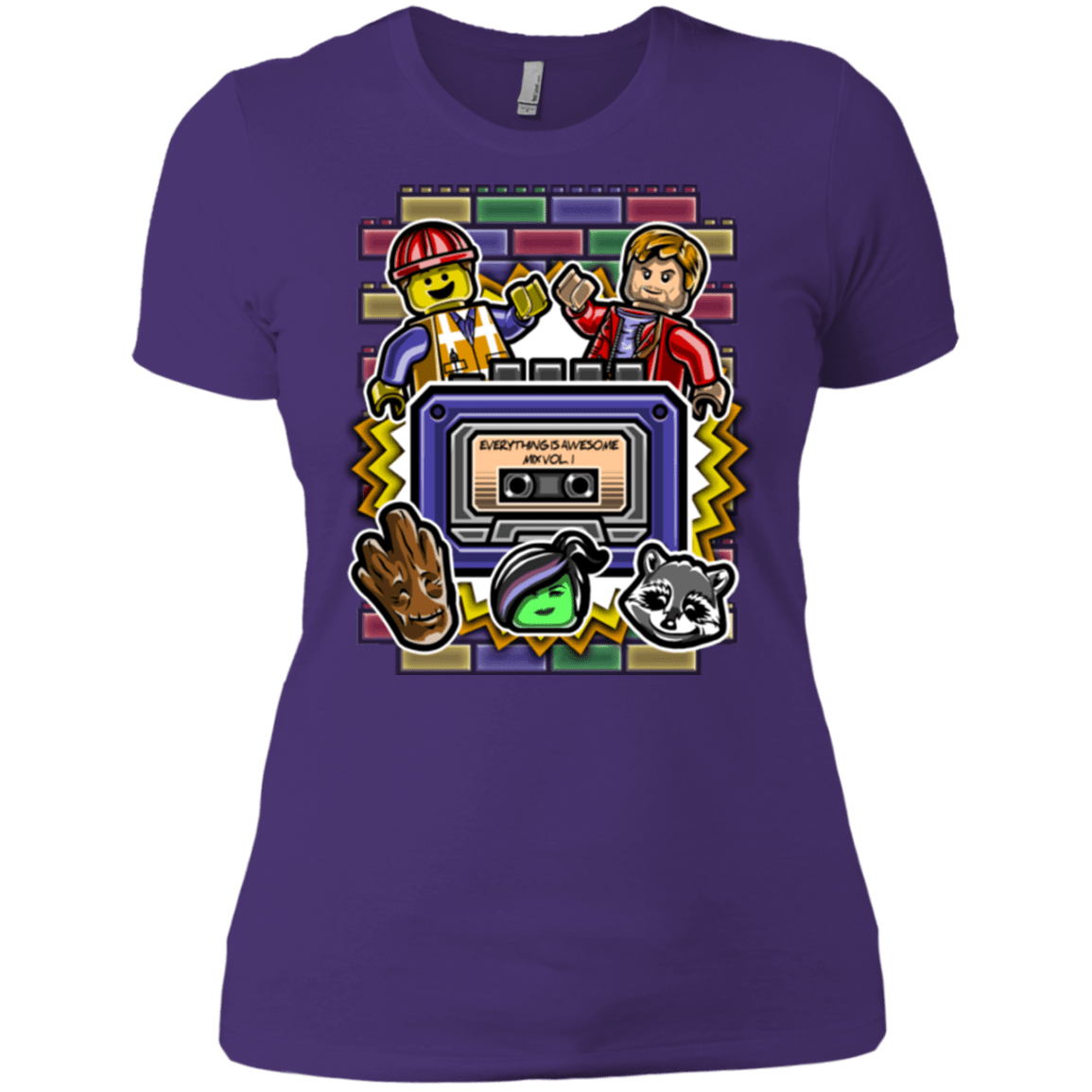 T-Shirts Purple / X-Small Everything is awesome mix Women's Premium T-Shirt