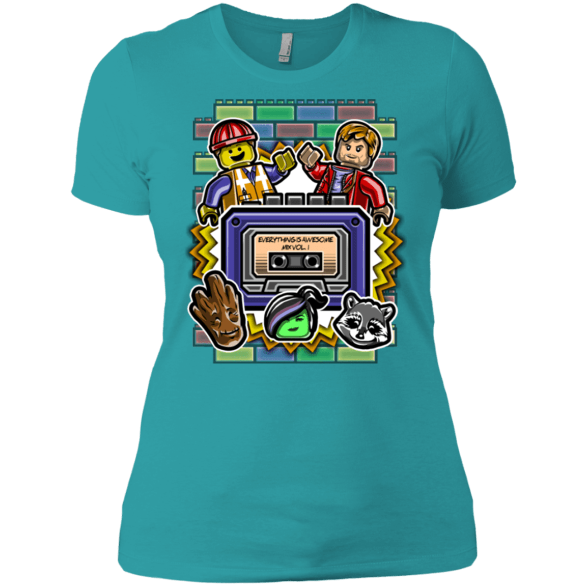 T-Shirts Tahiti Blue / X-Small Everything is awesome mix Women's Premium T-Shirt