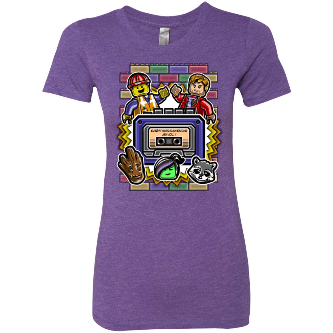 T-Shirts Purple Rush / Small Everything is awesome mix Women's Triblend T-Shirt