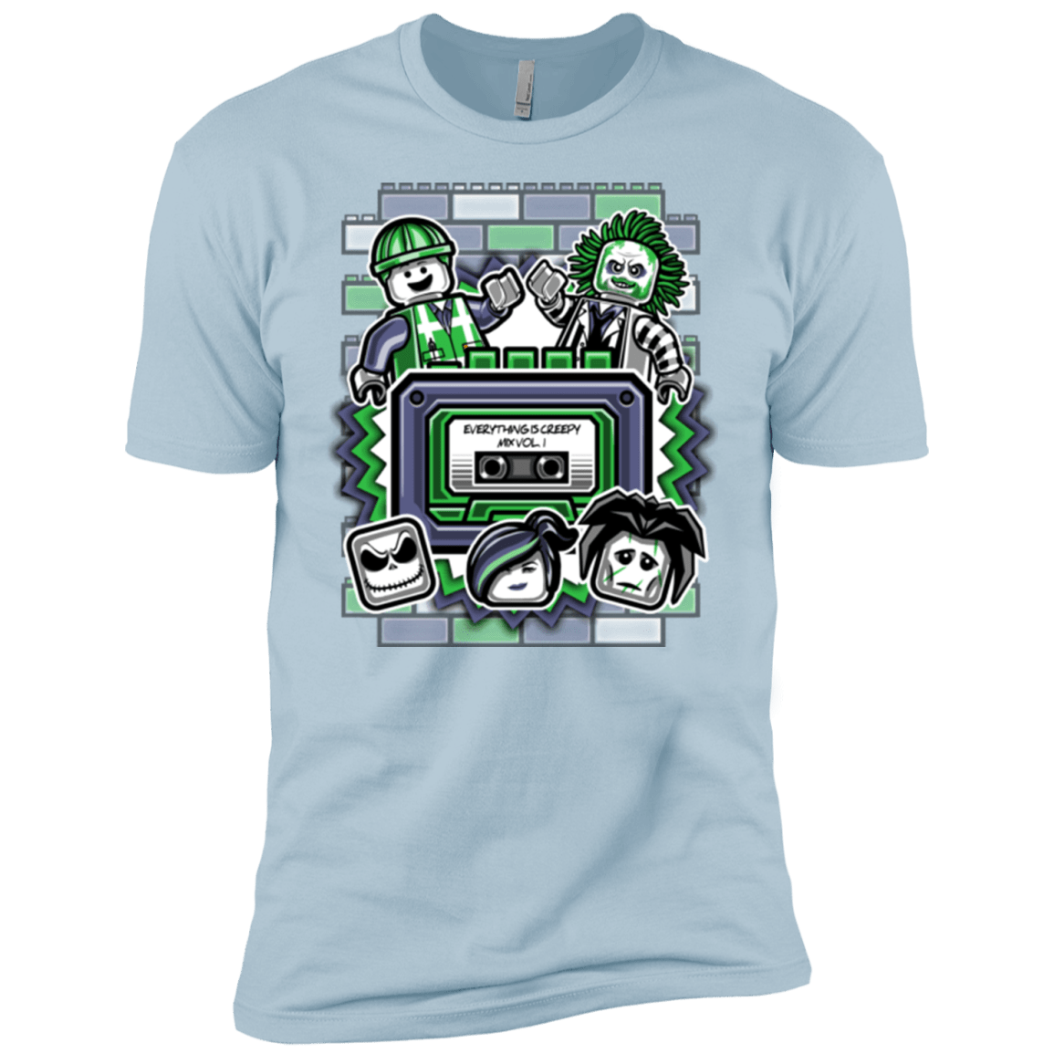 T-Shirts Light Blue / YXS Everything Is Creepy Mix Boys Premium T-Shirt