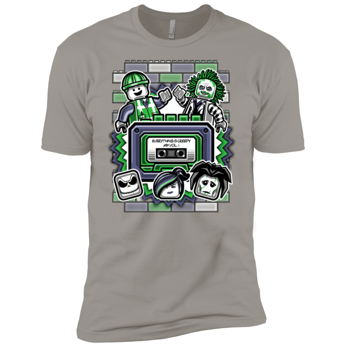 T-Shirts Light Grey / YXS Everything Is Creepy Mix Boys Premium T-Shirt