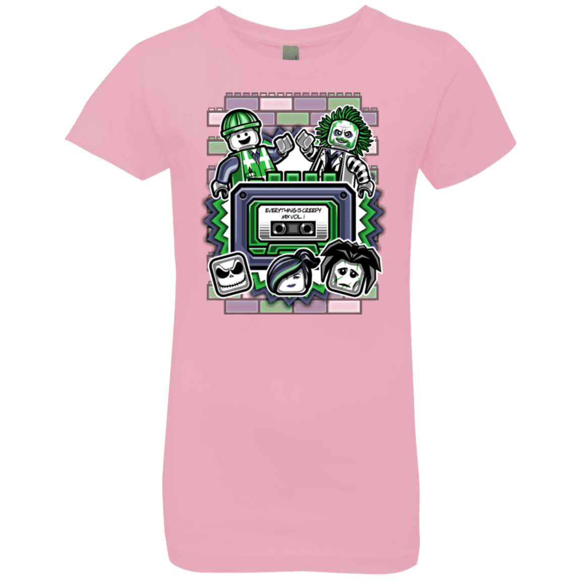 T-Shirts Light Pink / YXS Everything Is Creepy Mix Girls Premium T-Shirt