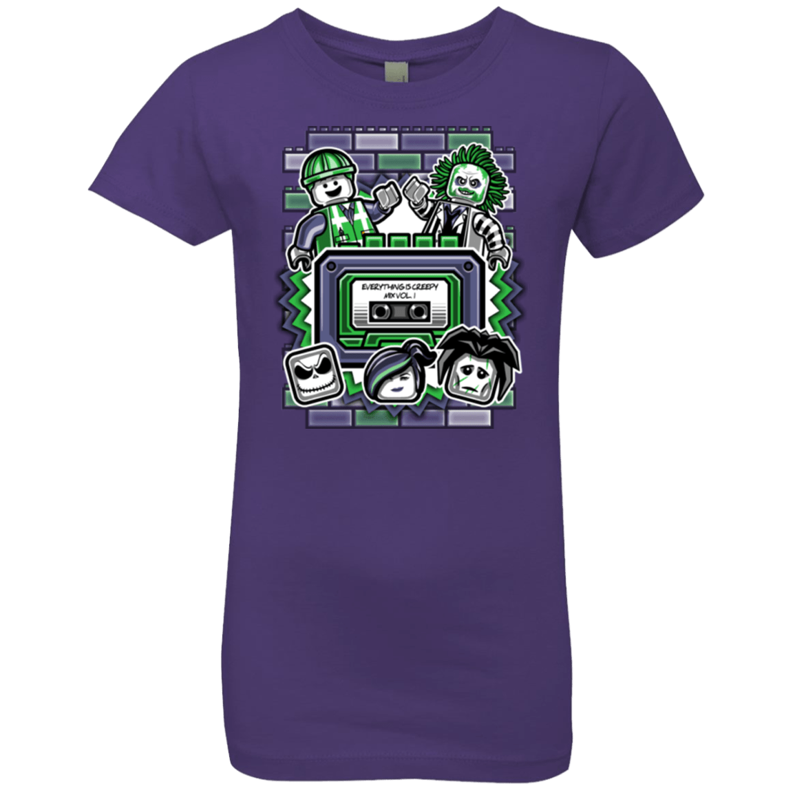 T-Shirts Purple Rush / YXS Everything Is Creepy Mix Girls Premium T-Shirt