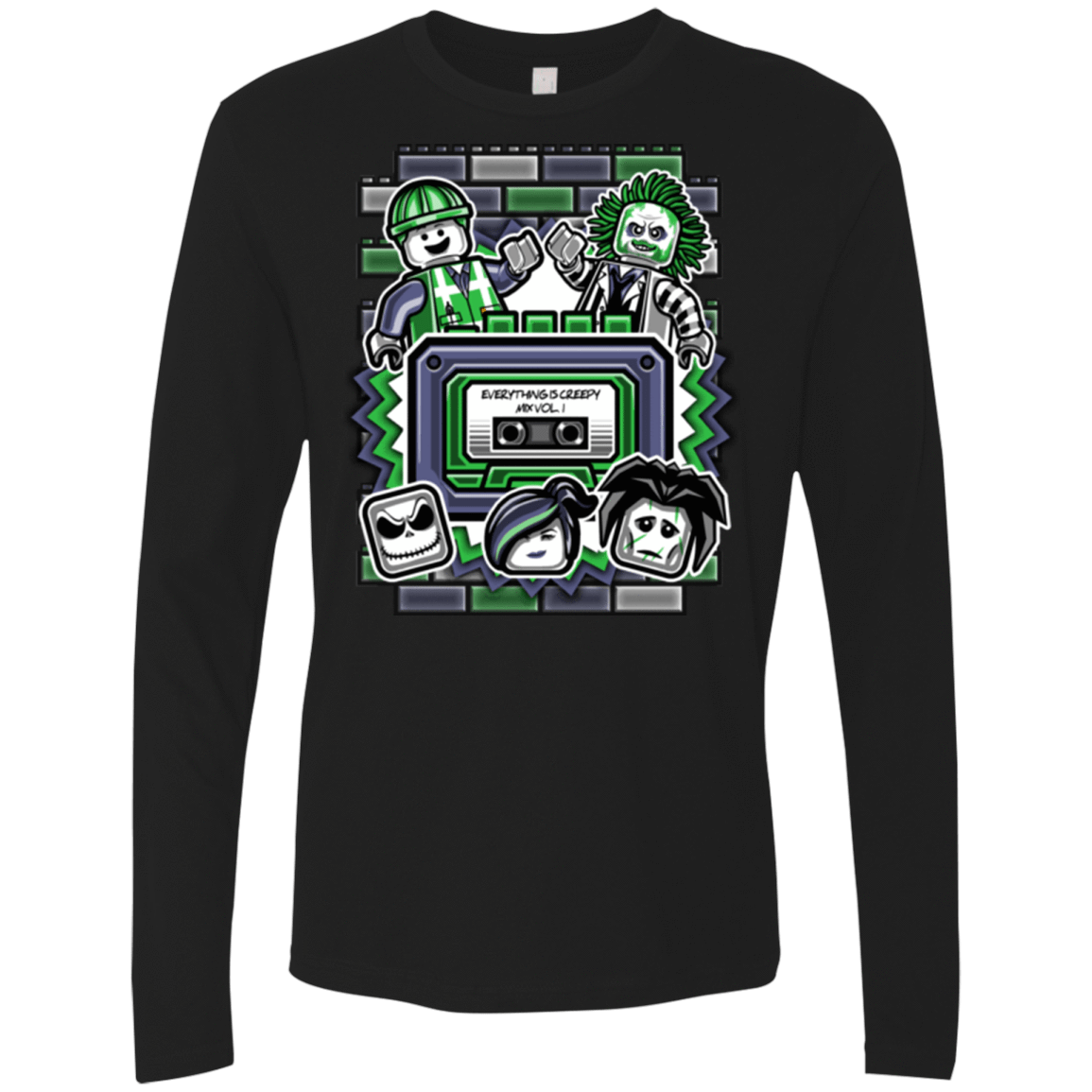 T-Shirts Black / Small Everything Is Creepy Mix Men's Premium Long Sleeve
