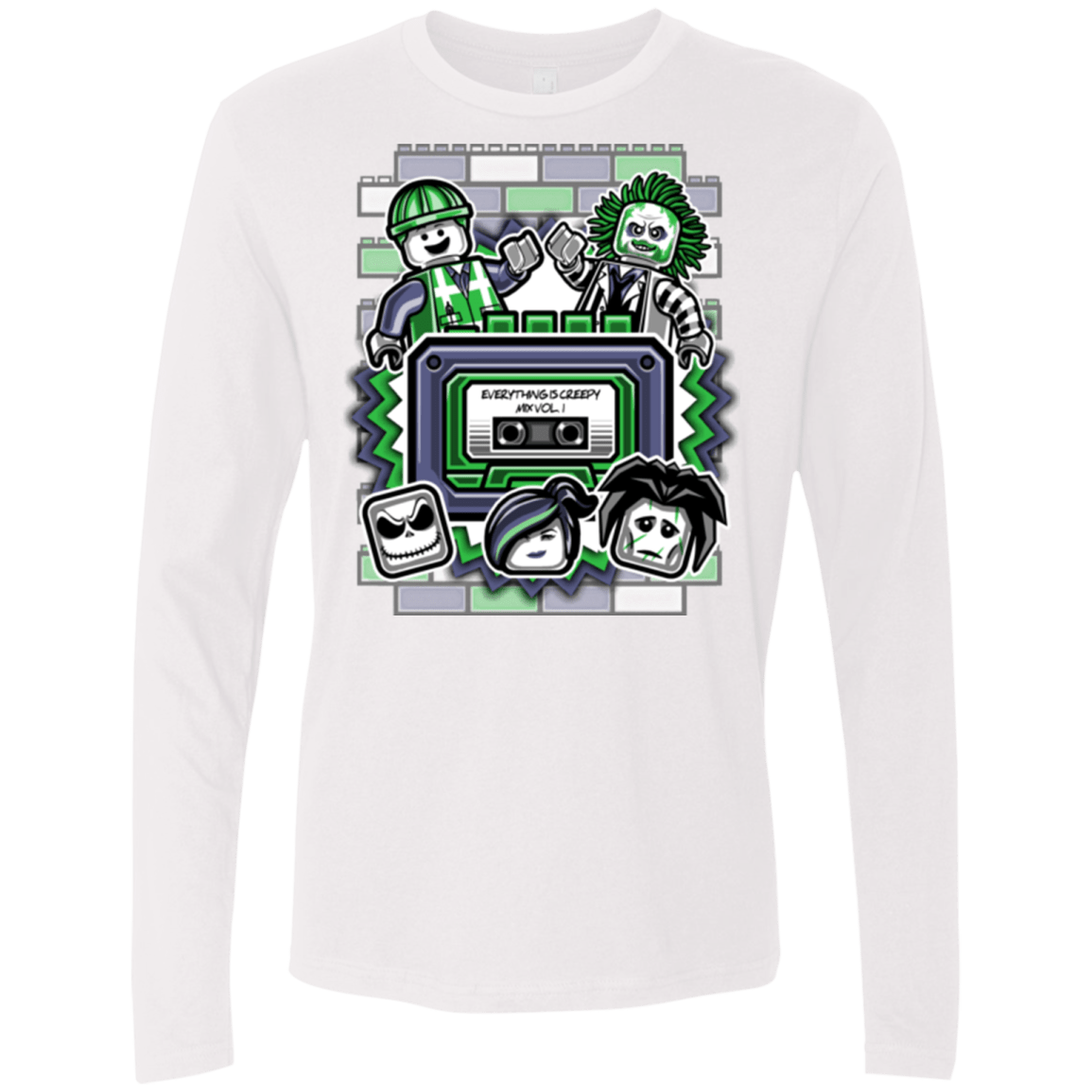 T-Shirts White / Small Everything Is Creepy Mix Men's Premium Long Sleeve